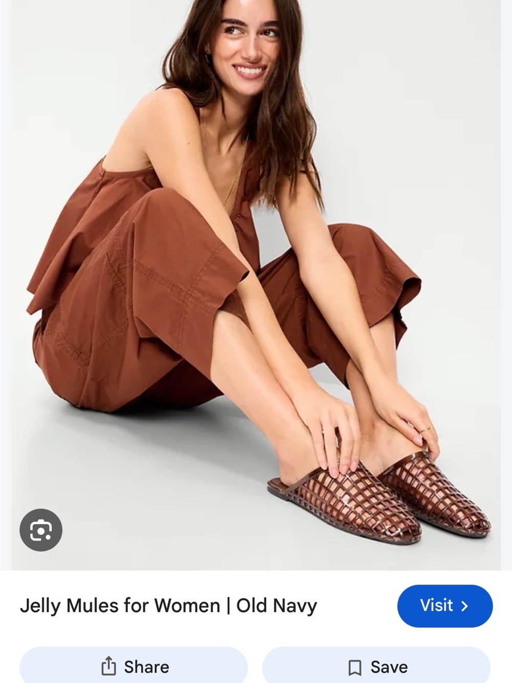 Old Navy Brown Woven Jelly Mules - Slip-On Flat